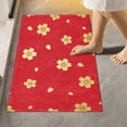 thumbnail image 2 of Luxury Bathroom Rug Mat 17.3"x13.4", Extra Soft and Absorbent Microfiber Bath Rugs, Non-Slip Bath Carpet, Machine Wash Dry, Bath Mats for Bathroom Floor, Tub and Shower-Chinese Golden Flower, 2 of 4