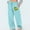 Light Blue, variant on Runfenguu Y2K Sweatpants, Travel Pants Women Women'S Elastic Lace-Up Casual Solid Color High-Waisted Wide-Leg Yoga Pants