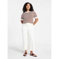 thumbnail image 5 of Time and Tru Women's Patch Pocket Ponte Knit Pants, 28" Inseam, Sizes 0-20, 5 of 6