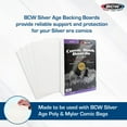 thumbnail image 2 of 10 packs of 100 (1000) BCW Acid Free 7" x 10" Silver Age Comic White Backing Boards, 2 of 5