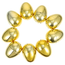 MLINS 10pcs Bright Plastic Easter Egg Creative Refillable Easter Eggs Toys