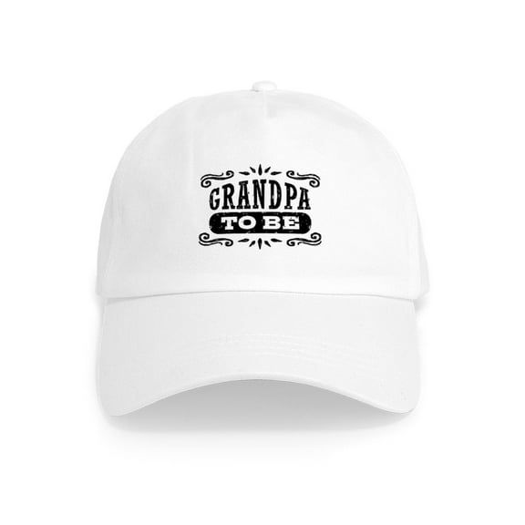 CafePress - Grandpa To Be Cap - Adjustable 100% Brushed Unisex Casual Cotton Baseball Cap, Beige, 1