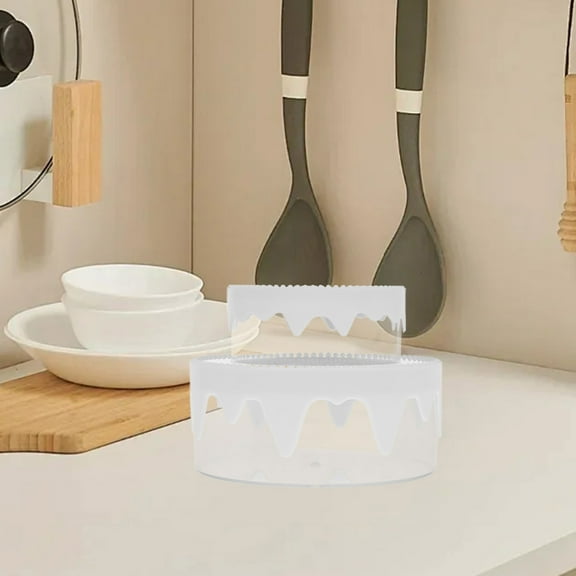 WHAMVOX 1 Set Transparent Storage Organizer Crafts Storage Box Crafts Storage Organizer Double Layer Desktop Storage Box Mini Craft Container