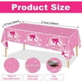 thumbnail image 4 of 161CT Pink Girl Babe Happy Birthday Party Supplies Babe Head Paper Plates Cups Straw Napkins Spoon Fork knives Tablecloth Hot Pink Girl Party Decorations Tableware for 20 Guests for Bday Baby Shower, 4 of 9