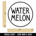thumbnail image 2 of Watermelon Flavor Scent Rounded Text Self-Inking Rubber Stamp Ink Stamper - Lime Green Ink - Mini 1/2 Inch, 2 of 7