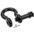 thumbnail image 5 of Robbor Shackles 3/4"(2 Pack) D-Ring Shackle Rugged 28.5 Ton (57,000 Lbs) Maximum Break Strength Heavy Duty Tow Shackles Perfect Shackle work with Tow Strap, Winch, Off-Road Jeep Truck Vehicle Recovery, 5 of 7