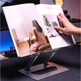 thumbnail image 3 of MUMUCC Multifunctional Foldable And Adjustable Aluminum Alloy Reading Stand With Spring Clip For Laptops, Tablets & Thick Books, 3 of 5