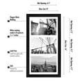 thumbnail image 4 of Americanflat Black Collage Picture Frame - Displays Three 5x7 Photos, 4 of 5