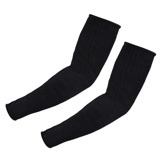 Brazalete de prueba de corte Fugacal 1 par de alambre de acero inoxidable negro