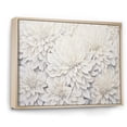 thumbnail image 2 of Designart "Charming Collage Of White Dahlias" Dahlia Floater Framed Canvas Art Print, 2 of 5