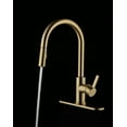 thumbnail image 5 of Better Homes & Gardens Single Handle Pull-Down Kitchen Faucet with Soap Dispenser, Brushed Brass, 5 of 10