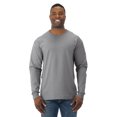 thumbnail image 1 of Jerzees Mens DRI-POWER Active Long Sleeve Crew T-Shirt, M, Oxford, 1 of 2