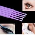 thumbnail image 5 of 300 Pcs Eyelash Extensions Disposable Tattoo Micro Brushes, Makeup Brushes Cotton Swabs Stick 3 Different Size,Pink,Purple and Yellow, 5 of 5