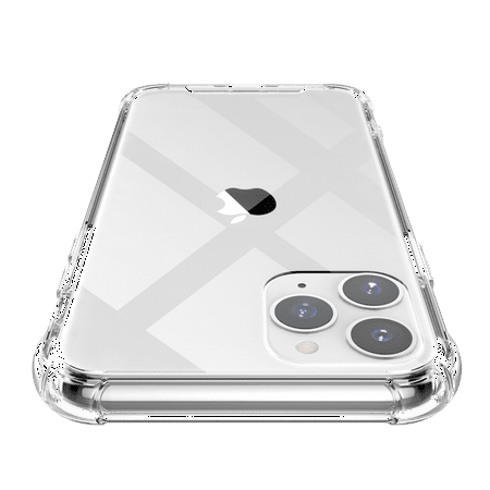 Shamo's iPhone 11 Pro Max Case, Crystal Clear Anti-Scratch Shock Absorption Cover, TPU Bumper with Reinforced Corners