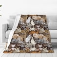 thumbnail image 1 of KLL Cut Cats Pattern Fleece Throw Blanket,Fleece Throw Blankets for Couch & Bed All Season Use-40"x30", 1 of 7