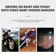 thumbnail image 5 of Película de parche transparente para casco de motocicleta | Pegatina antivaho a prueba de lluvia | Protector universal de visera integral | Adhesivo transparente | 24,5x8,5 cm | Duradero | Fácil de, 5 of 7