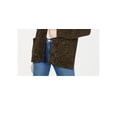 thumbnail image 3 of Hippie Rose Juniors' Marled Shaker-Knit Chenille Cardigan Dark Green Size Small, 3 of 3