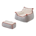 thumbnail image 1 of Puf,Puf Niños Adultos con Relleno Incluido,Sofá perezoso Sofá tipo puf Sofá otomano acogedor,Sofá decorativo Sillas tipo puf para adolescentes,Sofá de suelo Puf Sofá Gris Con Reposapiés, 1 of 10