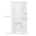 thumbnail image 3 of HOMCOM Armoire de Rangement de Garde-Manger de Cuisine 72 Pouces, avec Tiroir, Tablettes Ajustables, 3 of 10