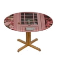 thumbnail image 3 of HAOXIT Round Tablecloth Dining Table Table Cover Decorative Telephone Booth Tablecloth Kitchen Table Decor-Round 31-35, 3 of 8