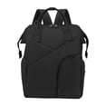 thumbnail image 1 of Yinanstore Nappy Changing Bag Handbag Large Capacity Pad Waterproof Nylon Simple to Wipe Clean Bag , black, 1 of 8