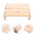 thumbnail image 2 of SHISUYAN 1pc Office Desk Bathroom Foot Rest Bench Tilted Wooden Foot Rest Stool, 2 of 9