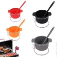 thumbnail image 3 of Pinch Bowls for Cooking Prep Silicone Prep & Bowl with Brush & Rack BBQ Accessories Reusable Kitche, 3 of 5