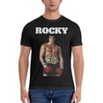 thumbnail image 3 of Rocky 1970's Sports Boxing Action Movie Rocky Balboa Men's T-Shirt Short Sleeve Round Neck Shirts Pure Cotton Casual Tees Novelty Print Shirt Black, 3 of 8