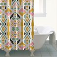thumbnail image 4 of Multicolor Ethnic Geometric Pattern Shower Curtain 72"x72" ,Bathroom Decorative Shower Curtains Set with 12 Hooks,Modern Waterproof Washable Shower Curtain, 4 of 6