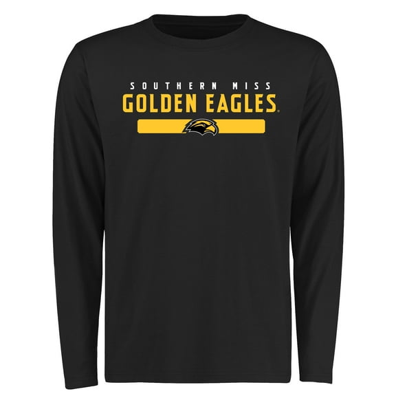 Men's Black Southern Miss Golden Eagles Team Strong Long Sleeve T-Shirt