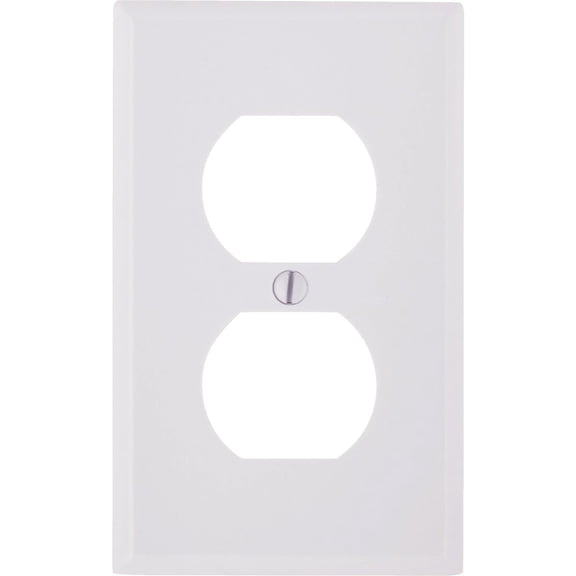 RECEPTACLE WALLPLATE1GWH (Pack of 20)