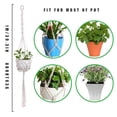 thumbnail image 4 of Flower Pot Hanger Indoor Outdoor Plants Hanging Basket Cotton Rope Plant Pot Holder, WD011, 4 of 8