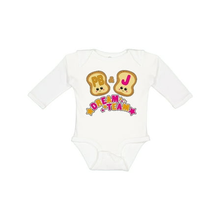 

Inktastic Dream Team Peanut Butter and Jelly Gift Baby Boy or Baby Girl Long Sleeve Bodysuit