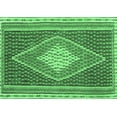 thumbnail image 1 of Ahgly Company Indoor Rectangle Abstract Emerald Green Contemporary Area Rugs, 2' x 3', 1 of 4