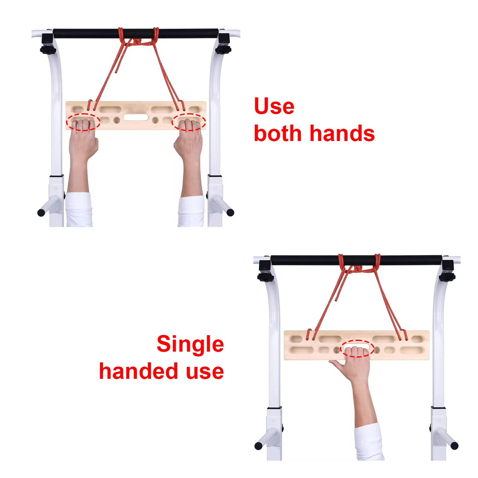 Solid Climbing Board Finger Strengths Training Board Portables Hangboards for Home and Outdoor Training