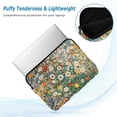 thumbnail image 2 of FORMRS 13-13.3 inch Laptop Sleeve Case Soft Carrying Quilted Computer Bag Cover, Beige Floral Garden, 2 of 7