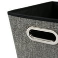 thumbnail image 6 of Simplify 4.32 Gallon Medium Grommet Plastic Storage Bins, Black, 6 of 8