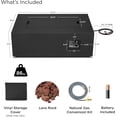 thumbnail image 3 of Real Flame Aegean 42" Rectangle Steel Propane or Natural Gas Fire Pit Table in Black, 3 of 9