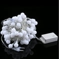 thumbnail image 2 of 10M 100 LED Globe String Lights Warm White/White Ball Fairy for Party Christmas Wedding New Year Indoor&outdoor Decoration, 2 of 5