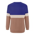 thumbnail image 6 of Ruyang Casual Pullover for Women Women's Casual Long Sleeve Color Block/Solid Tops Crewneck Sweatshirts Cute Loose Fit Pullover with Pockets, 6 of 6