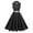 Black, variant on RYRJJ Women 50s 60s Vintage Sleeveless Cocktail Swing Dress 1950s Polka Dot Audrey Rockabilly Prom Party Dress with Belt(Black,M)
