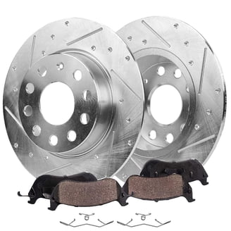 10.04 inch Front Drilled Brake Rotors Pads for Toyota Prius Prime