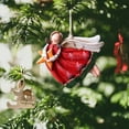 thumbnail image 2 of Christma Santa Ornaments Tree Decorations Dancing Flying Angels Vintage Resin Angel Pendant for Xmas Home Window Decor (B), 2 of 6