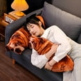 thumbnail image 2 of Coussin en Peluche Motif Chien Imprimé 3d Lavable Style E, 2 of 9