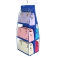 thumbnail image 4 of Mdesiwst 6 Pockets Hanging Bag Purse Storage Organizer Wardrobe Closet Rack Hangers Tool, 4 of 5
