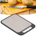 thumbnail image 3 of Chopping Board, Wheat Straw Stainless Steel Multifunctional Multipurpose Double Sided Cutting Board  For Kitchen For Picnic For Restaurant, 3 of 8