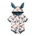 thumbnail image 2 of UACY Newborn Baby Boy Easter Outfit Hoodie Bunny Ears Sweatshirt Romper Cute Pocket Long Sleeve Jumpsuit, 2 of 8