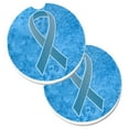 thumbnail image 1 of Ruban Bleu pour la Sensibilisation au Cancer de la Prostate Ensemble de 2 Tasses Porte-Auto Sous-Verre, 1 of 1