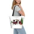 thumbnail image 2 of Disketp Vintage Buffalo Plaid Christmas Camper for Women’s Casual Shoulder Tote Bag Cross-body Handbags for Shopping, Travel and Daily Use, 2 of 6