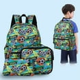 thumbnail image 4 of EGNMCR Starting Season 1-3 Grade Children's Backpack Three Piece Combination Set Single And Double Shoulder Bag Pencil Case Outdoor A schoolbag, 4 of 5